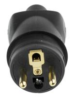 0-504-45 Legrand French Mains Connector, 16A Black, Cable Mount Rubber Screw, 250 V