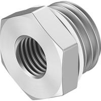 npfc-rs-g38-g18-mf Festo NPFC-RS Series Reducer Nipple, G 3/8 to G 1/8, Threaded Connection Style, NPFC-RS-G38-G18-MF
