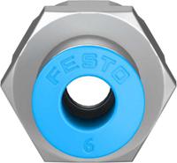 qsf-14-6-b Festo QS Series Straight Threaded Adaptor, G 1/4 Female to Push In 6 mm, Threaded-to-Tube Connection Style, 153024