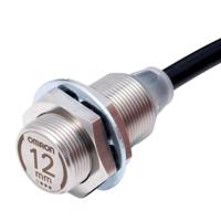e2ew-x12c118-2m Omron Inductive Threaded Barrel Proximity Sensor, M18, 12 mm Detection, NPN NO, 10 → 30 V dc