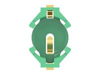 1376164-1 TE Connectivity Coin Cell Battery Holder, Top Spring Arm Contact