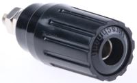 930757100 Hirschmann Test & Measurement 35A, Black Binding Post With Brass Contacts and Nickel Plated