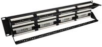 143-840 RS PRO Cat5e 48 Port RJ Patch Panel UTP 2U Black