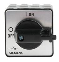 3ld2022-1tl11 Siemens 3P+N Pole Panel Mount Isolator Switch - 16A Maximum Current, 7.5kW Power Rating, IP65