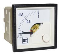 pq44-i12l2n1caw0st Sifam Tinsley Sigma Analogue Panel Ammeter 1mA DC, 48mm x 48mm Moving Coil