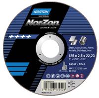 66252831527 Norton Cutting Disc Zirconium Cutting Disc, 180mm x 3.2mm Thick, P30 Grit, 5 in pack