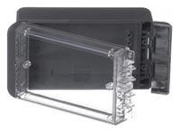 96023124-b-140806-pc-v0-g-7024 Bopla Bocube Series Graphite Grey Polycarbonate V0 Enclosure, IP66, IP68, IK07, Transparent Lid, 151 x 80 x 60mm