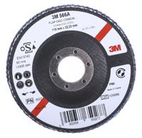 3m556d-b61786 3M 566A Zirconia Aluminium Flap Disc, 115mm, Medium Grade, P80 Grit