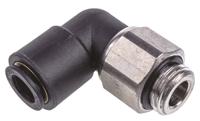 3189-08-13 Legris LF3000 Series Elbow Threaded Adaptor, G 1/4 Male to Push In 8 mm, Threaded-to-Tube Connection Style