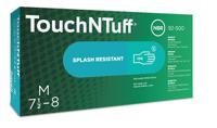 92500070 Ansell TouchNTuff Green Nitrile Work Gloves, Size 7, Nitrile Coating