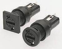 fx0357 Bulgin 10A Panel Mount Fuse Holder for 5 x 20mm Fuse, 1P, 250V ac