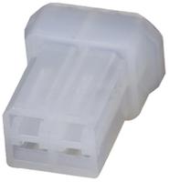 626056 TE Connectivity, AMP FASTIN-FASTON 4 Way Nylon 66 Crimp Terminal Housing, 6.35mm Tab Size, Natural