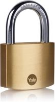 y110b501261 Yale Padlock Brass Padlock, 8mm Shackle, 50mm Body