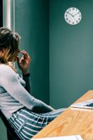 11360 Orium Green Analog Wall Clock, 30cm Diameter