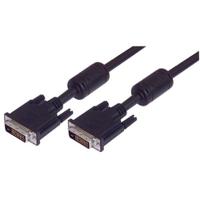 ctldvidmmlz-5 L-Com, Male DVI to Male DVI  Cable, 5ftBlack sheathAluminium Foil, Braid shielding