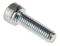 484-0004 RS PRO Bright Zinc Plated Steel Hex Socket Cap Screw, DIN 912, M6 x 20mm