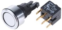 a0110yalsp2 APEM Push Button Switch, Momentary, Panel Mount, 16mm Cutout, IP65