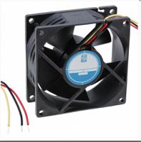 144-4126 RS PRO Axial Fan, 12 V dc, DC Operation, 94.3m³/h, 4.56W, 230mA Max, 80 x 80 x 32mm