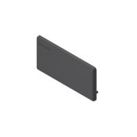 3842548749 Bosch Rexroth Black Polypropylene Cover Cap, 40 x 80 mm Strut Profile