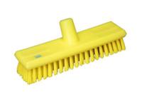 70416 Vikan Hard Bristle Yellow Scrubbing Brush, 24mm bristle length, PET bristle material
