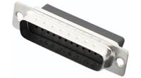 3303-0100-03 Encitech Connectors 3303 25 Way Screw Mount Solder D-sub Connector Plug, with Screw