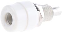 930176107 Hirschmann Test & Measurement White Female Banana Socket, 4 mm Connector, Solder Termination, 32A, 30 V ac, 60V dc, Tin
