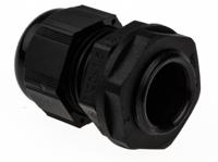 pmc20-bk080 Alpha Wire FIT Wire Management Series Black PA 6 Cable Gland, M20 Thread, 6mm min., 12mm max., IP66, IP68
