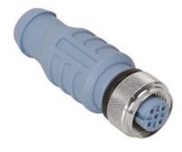 rke-57-tr2 Turck Circular Connector, 5 Contacts, Panel, M12 Connector, Plug, Female, IP68, IP69K, RKE Series