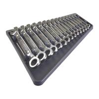 4932464994 Milwaukee MAX BITE Series 15-Piece Ratchet Spanner Set, 8 mm, 9 mm, 10 mm, 11 mm, 12 mm, 13 mm, 14 mm, 15 mm, 16 mm, 17