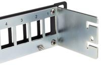 ax106902 Belden KeyConnect Series Cat5e, Cat6 24 Port Keystone Patch Panel Shielded 1U Black