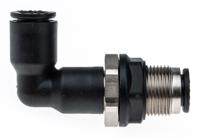 3139-08-00 Legris LF3000 Series Bulkhead Tube-to-Tube Adaptor, Push In 8 mm to Push In 8 mm, Tube-to-Tube Connection Style