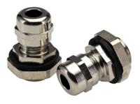 mnpt38-nc080 Alpha Wire FIT Wire Management Series Metallic Metal Cable Gland, NPT 3/8in Thread, 4mm min., 8mm max., IP66, IP68