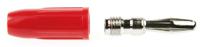 bu-00246-2 Mueller Electric Red Male Banana Plug, 4 mm Connector, 15A, Nickel Plating
