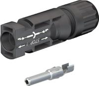 320011p0010-ur Staubli Cable Coupler MC4 Series, Male, Panel Mount Solar Connector, Cable CSA, 2.5mm², Rated At 22.5A, 1 kV PV-KST4