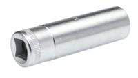 03020017 STAHLWILLE 1/2 in Drive 17mm Deep Socket, 12 point, 83 mm Overall Length