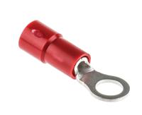 613-9249 RS PRO Insulated Ring Terminal, M4 Stud Size, 0.5mm² to 1.5mm² Wire Size, Red