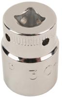 tah08-10 Bahco 1/4 in Drive 10mm Standard Socket, 6 point, 24.7 mm Overall Length