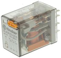 553380240010 Finder Plug In Power Relay, 24V ac Coil, 10A Switching Current, 3PDT