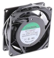 sf11580at-1082hslgn Sunon SF Series Axial Fan, 115 V ac, AC Operation, 28.9m³/h, 11W, 100mA Max, 80 x 80 x 25mm