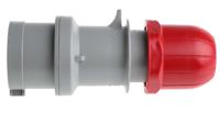2131637rv Scame IP44 Red Cable Mount 3P + N + E Industrial Power Connector Adapter Plug, Rated At 16A, 415 V,With Phase Inverter