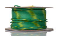 6719-gy005 Alpha Wire Ecogen Ecowire Series Green/Yellow 5.2 mm² Hook Up Wire, 10 AWG, 105/0.25 mm, 30m, MPPE Insulation, 6719
