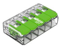 221-425 WAGO 221 Series Lever Connector, 5-Way, 0.14 → 4 mm² Wire