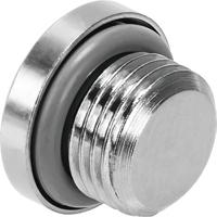 npqh-bk-g38-p10 Festo G 3/8 Nickel Plated Brass Blanking Plug