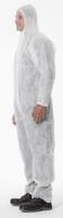 736-9769 3M White Coverall, CE CAT I, L