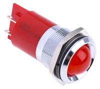 210-737 RS PRO Red Panel Mount Indicator, 230V ac, 22mm Mounting Hole Size