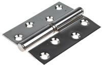 665-9942 RS PRO Stainless Steel Butt Hinge with a Lift-off Pin, 102mm x 78mm x 2.5mm