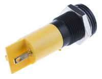 703-8894 RS PRO Yellow Panel Mount Indicator, 24V dc, 14mm Mounting Hole Size, Solder Tab Termination, IP67