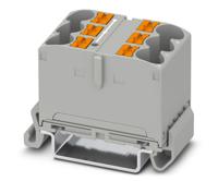 1082479 Phoenix Contact Distribution Block, 6 Way, 90A, 800 V, Grey