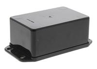 bim2001ip-blk CAMDENBOSS Series 2000 Series Black ABS Enclosure, IP65, Flanged, Black Lid, 105 x 56 x 39mm