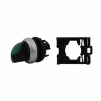 78635880-m22-wlk3-gm22-a Eaton RMQ Titan Series 3 Position Selector Switch Head, 22mm Cutout, Green Handle